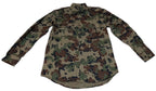 Combat Shirt 90s Camo Long Sleeve with Sleeve Loops for Folding up Collar 38cm