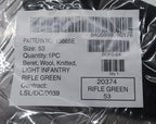 Light Infantry LI Rifle Green Wool Beret. Genuine British Issue Size 53cm - NEW
