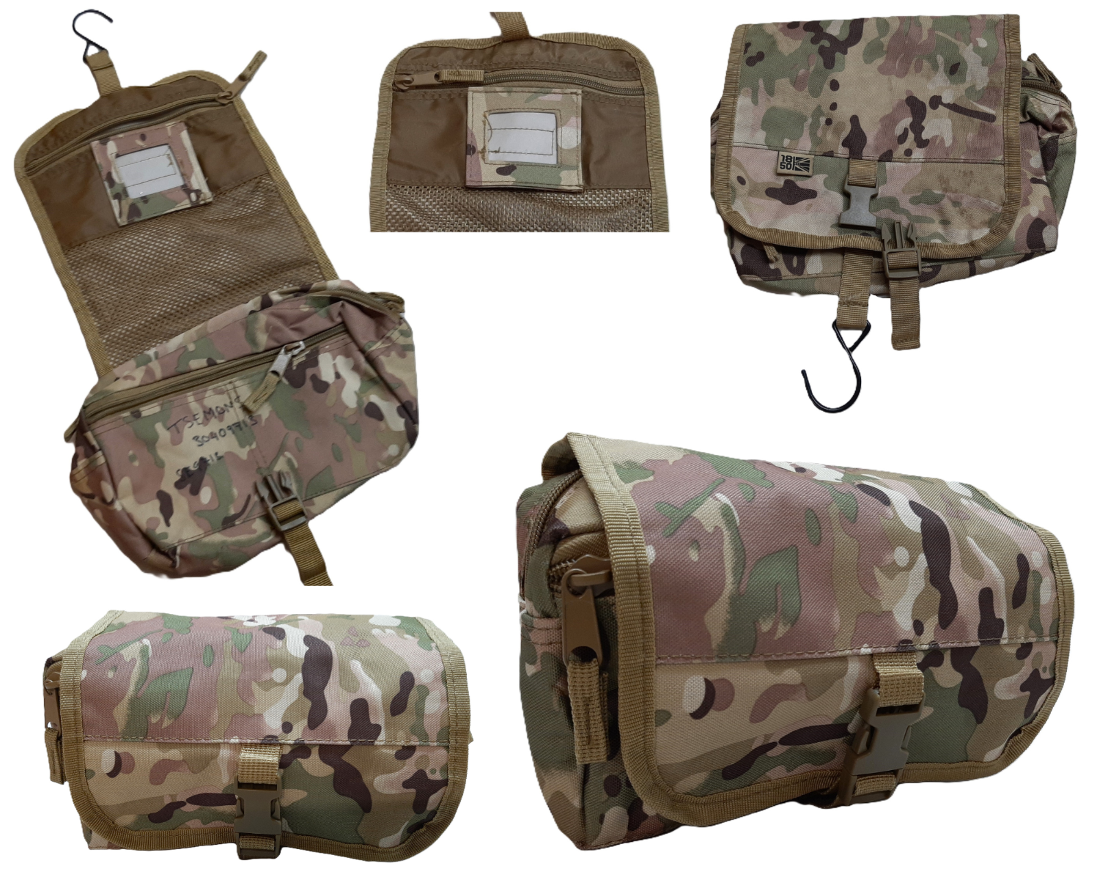 MTP Wash Bag British Multi Cam Soldiers Toiletries & Personal Items