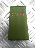 Genuine British Army OD Plain Green Cadet "Private" Rank Slide / Epaulette