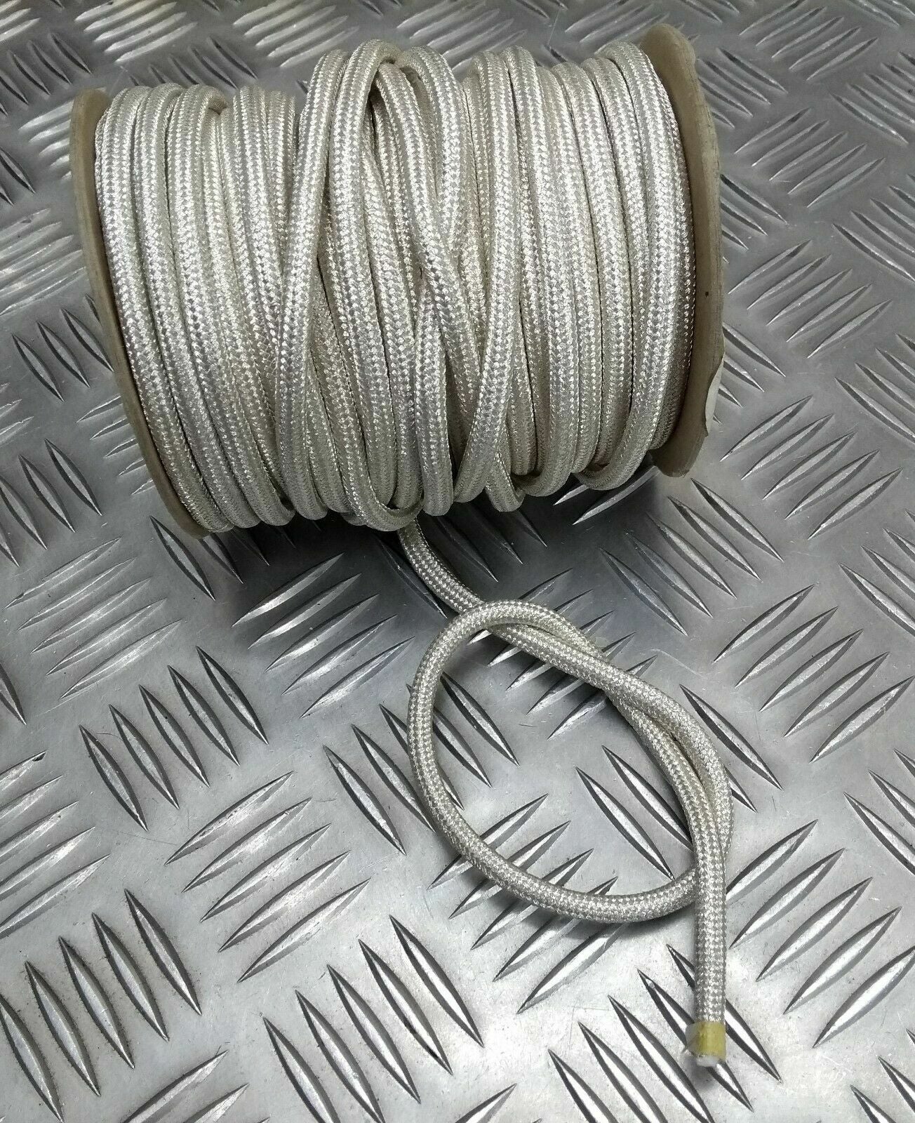 Braided Silver Cord 6mm Officers Braided Epaulette Shoulder 2 Metre / 200cms