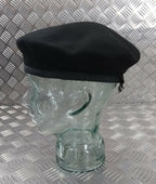 Hobsons of London Style Black Lined Wool Beret 7 1/8 New