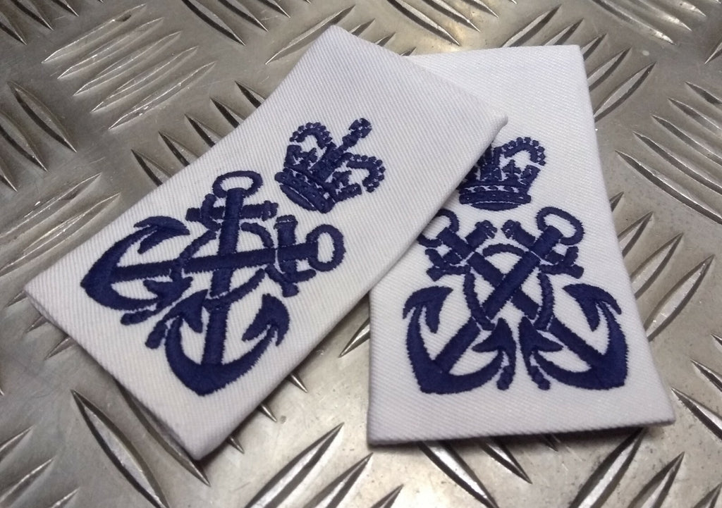 Naval PO Epaulettes RN Type Shirt Sliders Petty OFC (P.O) 1 Pair