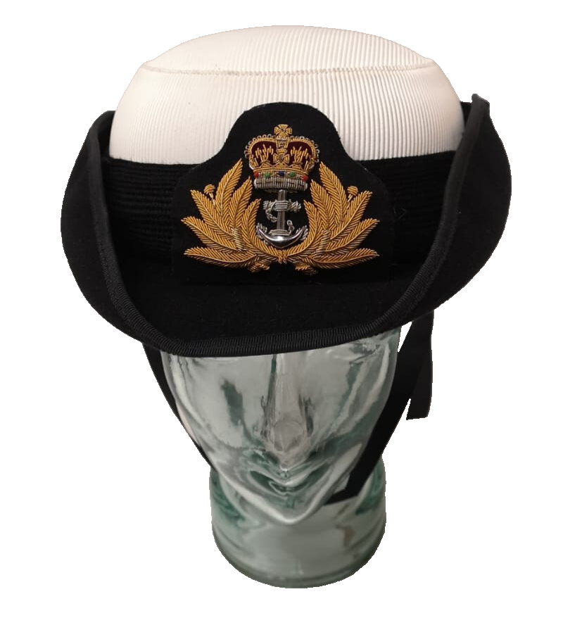 British Royal Navy WRNS Women's Officers / CPO / PO Tricorne Dress Cap/Hat