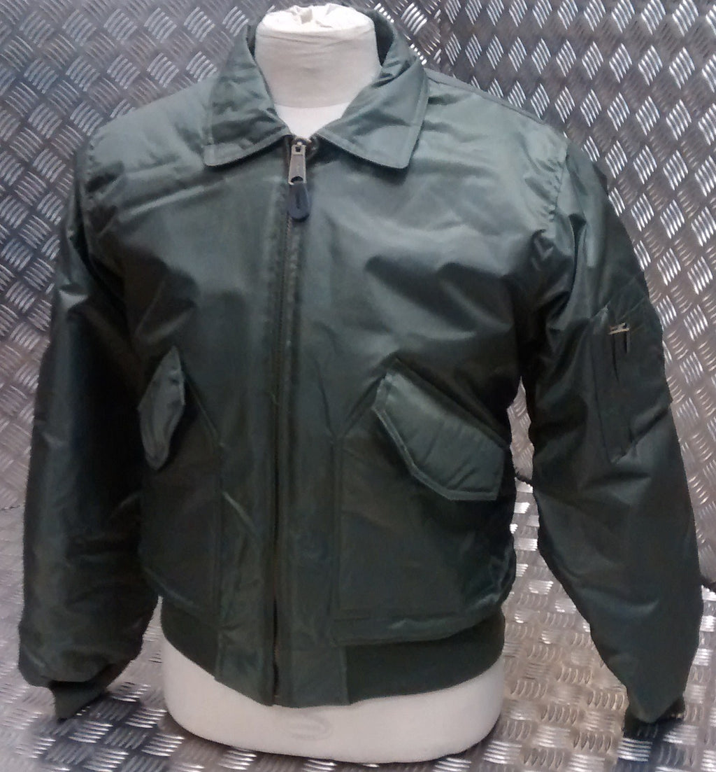 MA2 CWU US Military Style Bomber Jacket Green NEW