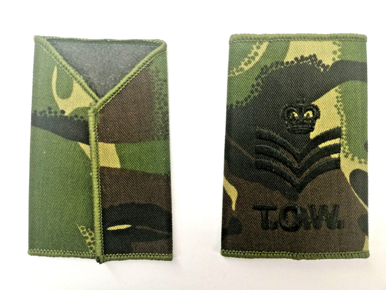 British Army DPM T.C.W. Tactical Communications Wing Flight Sergeant Rank Slide