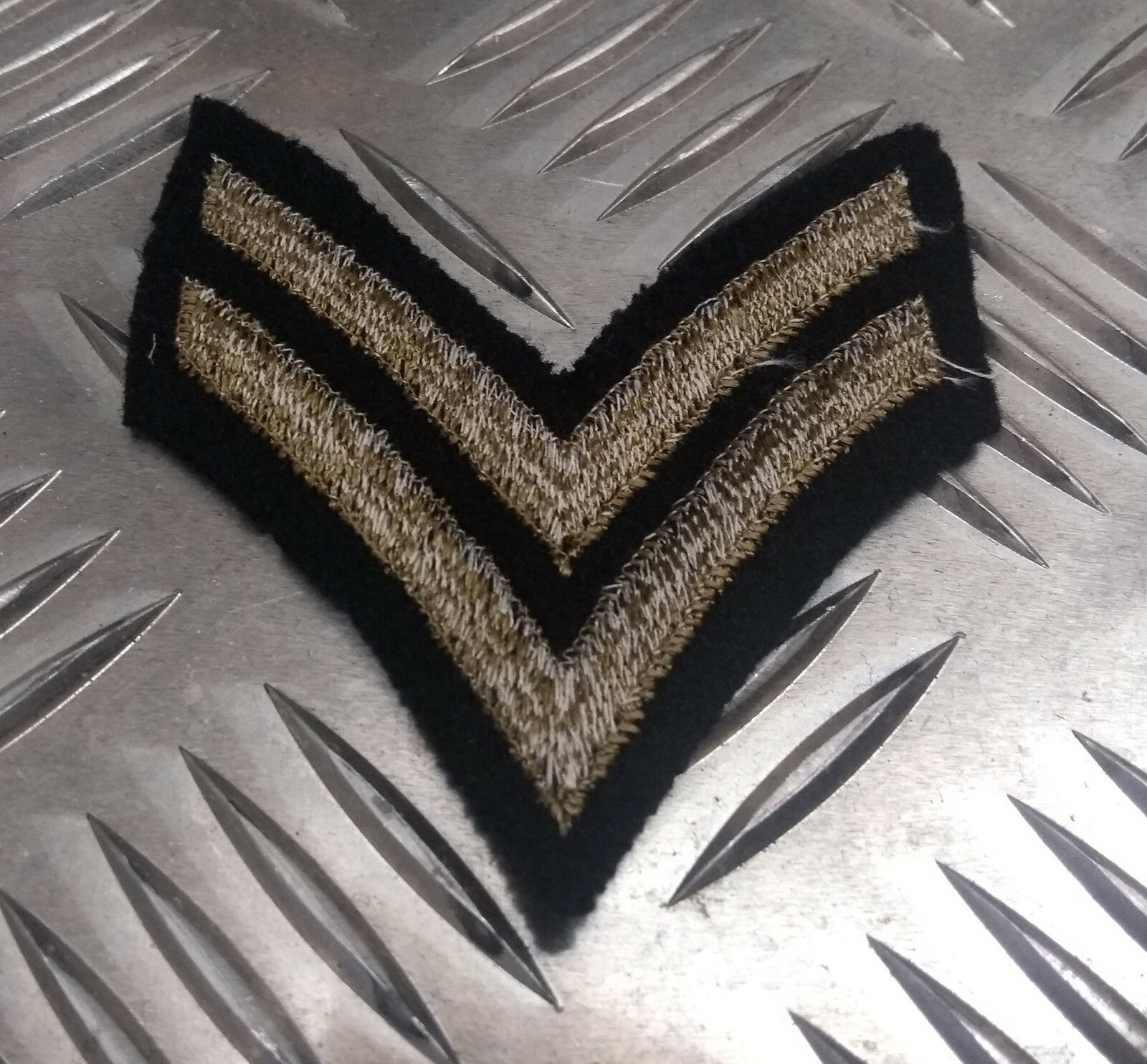 Genuine Vintage Issue Engineers Division CPL Flashes Two Chevrons