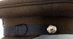 No2 Officers Hat RE British Army Goldings With Insignia & Chin Strap 59cm