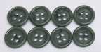 Vintage Army Buttons Old Pattern British Mottled Light Green 4 Hole Size 15.2mm