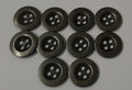 Vintage Metal Buttons 4 Hole Raw Metal 26L Diameter For Suspenders X10 ASBT300