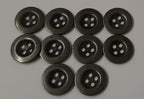 Vintage Metal Buttons 4 Hole Raw Metal 26L Diameter For Suspenders X10 ASBT300