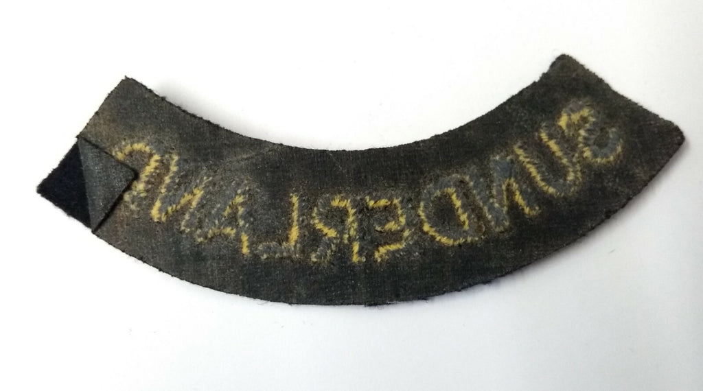 Vintage British Civil Defence Sunderland Shoulder Flash