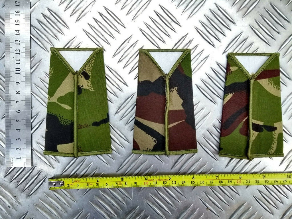 DPM Camo Fusiliers & Fusiliers ACF Rank Slides Genuine British Army - NEW