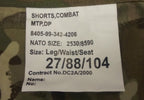 MTP Combat Shorts Multi-Terrain Army Camouflage Pattern Multi Camo Style
