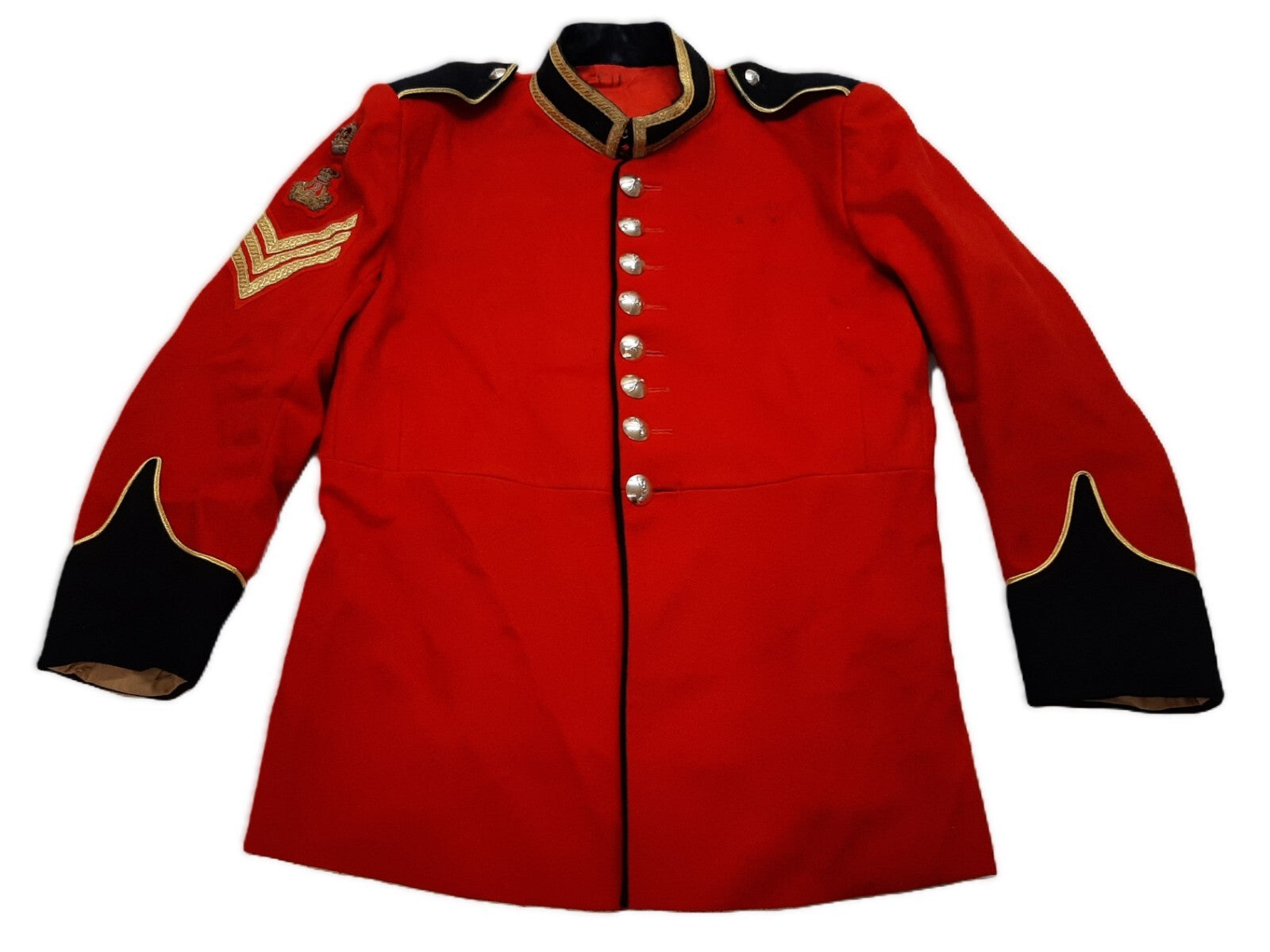 British Army Red Tunic Royal Signals Buttons Ceremonial Jacket