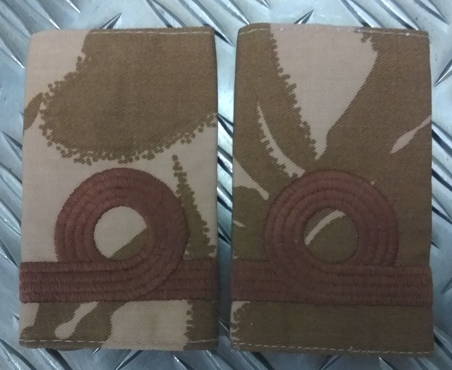 Genuine British Army Desert Camo ROYAL NAVY Sub Lieutenant Rank Slides - NEW