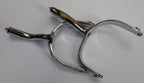 British Spurs Officers Issue & Mess Dress Chrome Swan Neck Incomplete