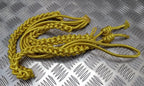 Army Ceremonial Aiguillette / Officers Lanyard Metallic Gold No Tip Ends Present