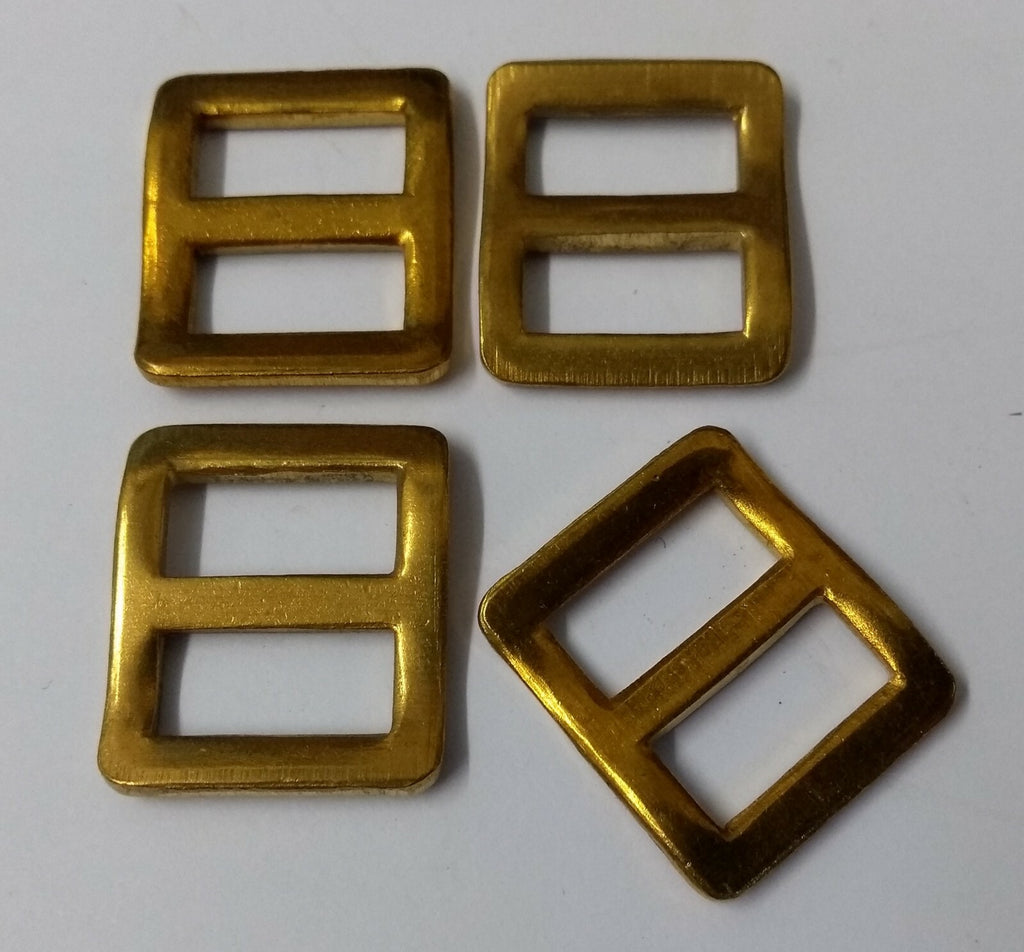 Brass Wave Buckles British Issue Small 1/2" Webbing Straps X6 STD262
