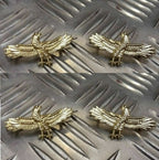 RAF Royal Air Force Soaring Eagle Collar Badges Matching Pairs Metal Badges X2 Pairs MFCD7