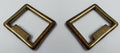 Genuine Vintage British Square Ring Stay For Leather Straps x 2 New