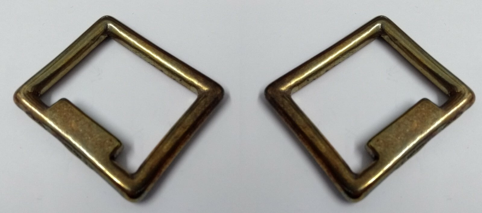 Genuine Vintage British Square Ring Stay For Leather Straps x 2 New