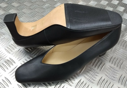 Genuine British WRAF WRAC WRNS Issue Service Court Leather Shoes All Sizes FS45