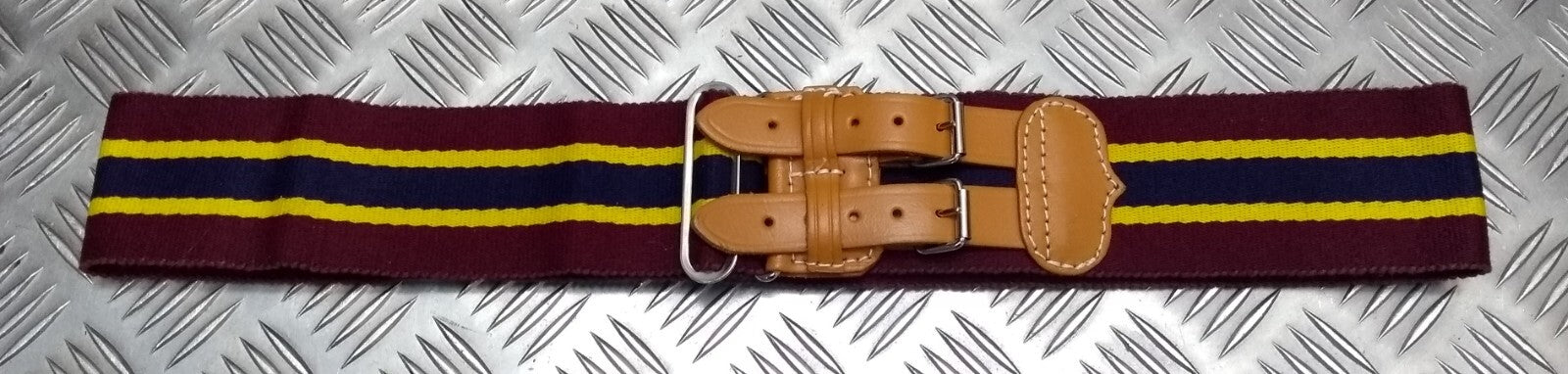 5th Royal Regiment Stable Belt With Double Leather Strap Genuine Army Issue