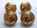 HAC Army Buttons British The Honourable Artillery Company Queens Crown X4