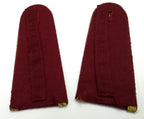 Senior Officer Shoulder Boards Abu Dhabi Obsolete Stock Maroon Melton Gold Braid