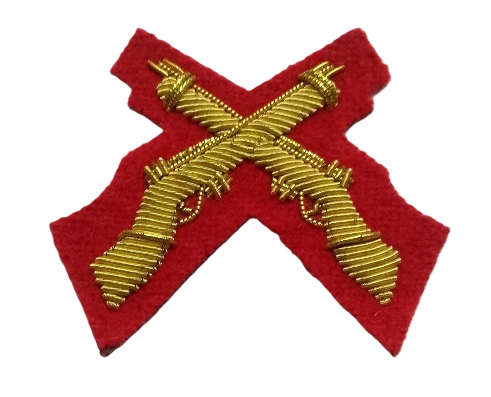 Mess Kit Badge Skill at Arms on Red British Hand Embroidered Arm Patch