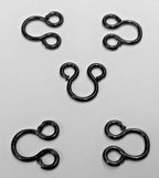 Hook & Eye Vintage x5 Mil-Spec Black Snipe Hook Eye (Eye Side Only) - NEW
