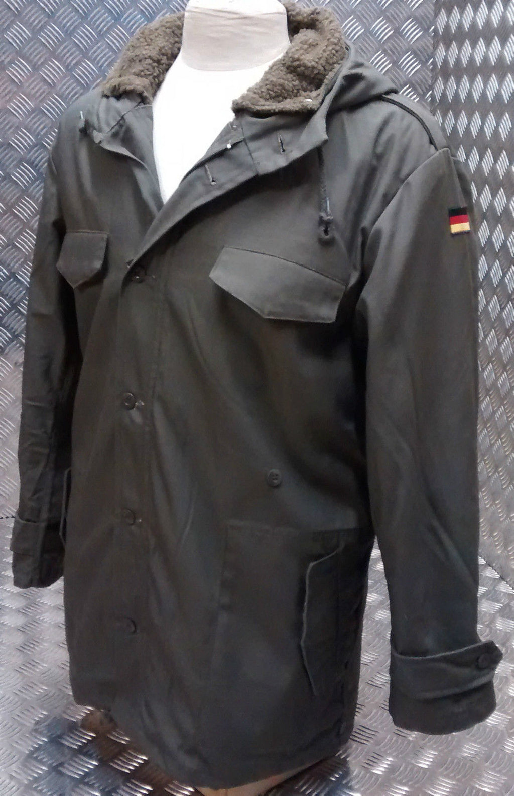 German Military Style Parka Fully Lined Green NEW