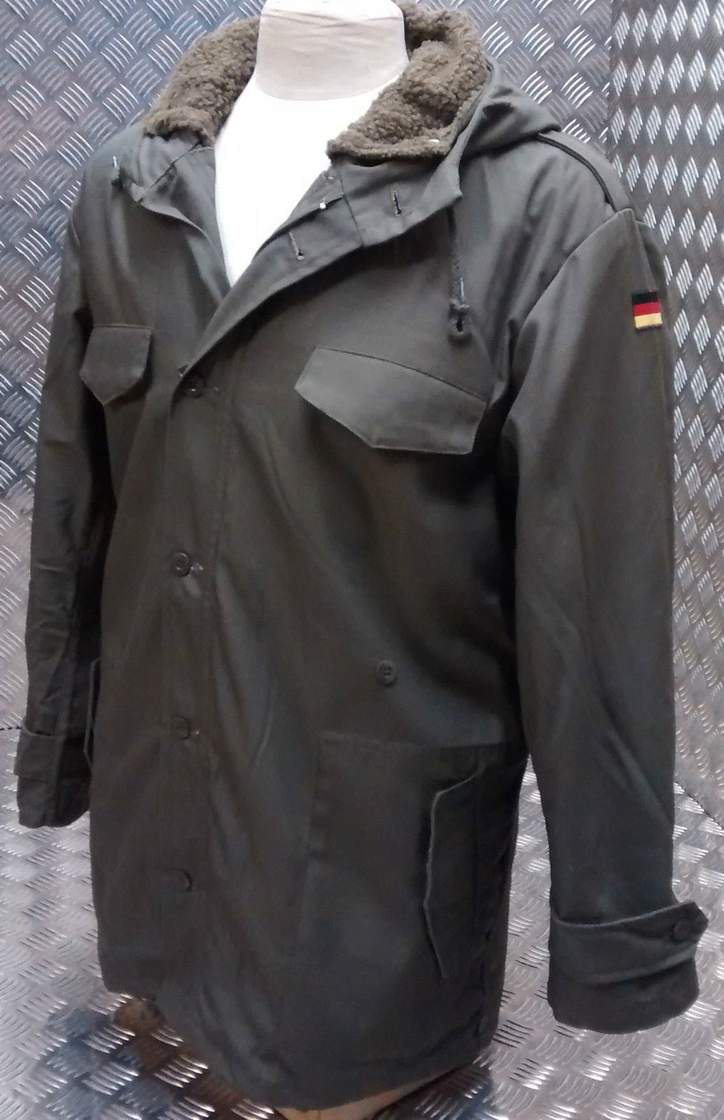 German Military Style Parka Fully Lined Green NEW