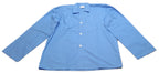 British Pyjama Top Light Blue Loose Fit Poly Cotton Size Large NEW