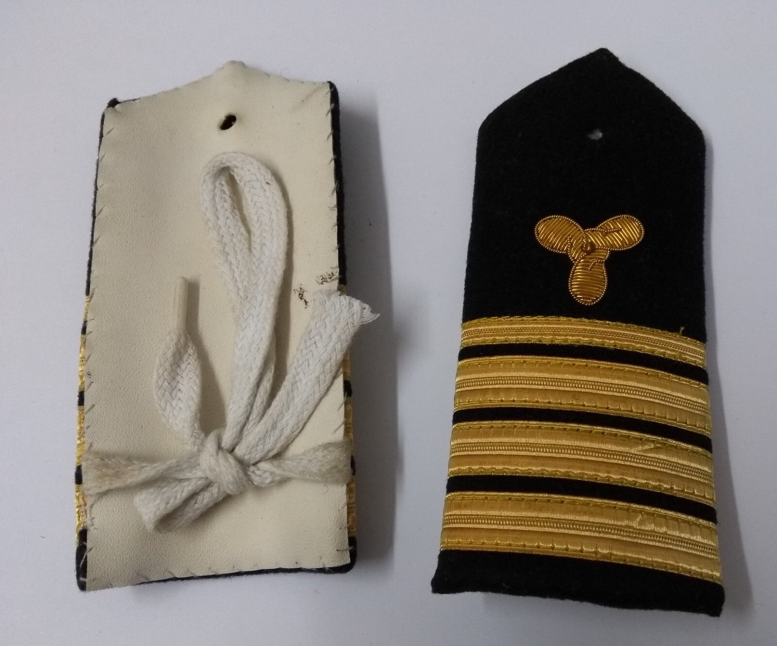 Naval Senior Officers No1 Uniform Shoulder Boards Epaulette Black & Gold Detail