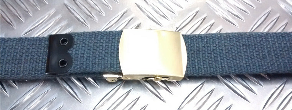 RAF Royal Air Force Trouser Belt Air Force Blue / Grey Colour 1¼" Roll Buckle Grade 1