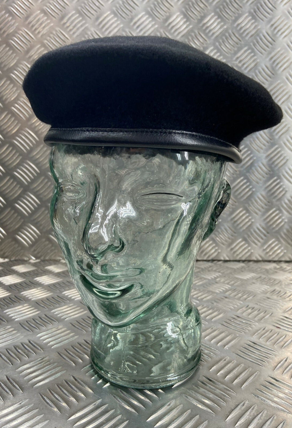 Black Beret Cap British Made General Service Dress No Insignia - All Sizes