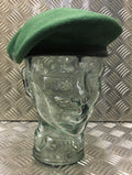 AGC Beret British Army Green Regimental 100% Wool Beret & Leather Band BRAND NEW