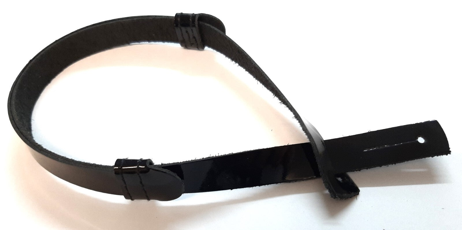 Chinstrap Patent Leather SD Dress Hat Adjustable Mens Chin Strap