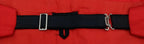Genuine Vintage British Made Scarlet Red Pleated Mess Dress Cummerbund 36" X 4¼"