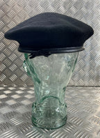 Black Beret Cap British Made General Service Dress No Insignia - All Sizes