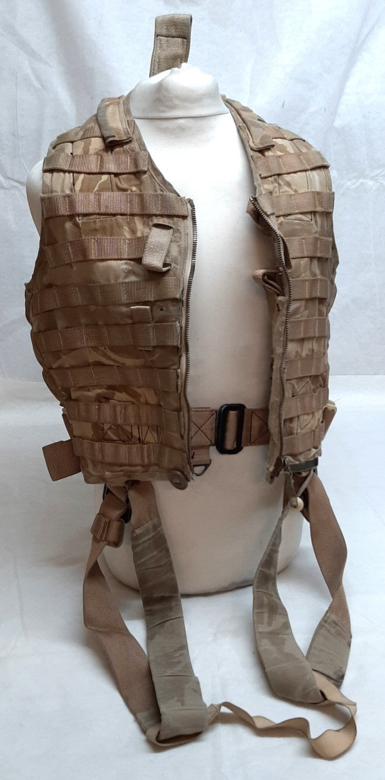 Camo Life Preserver MK60M British Forces Desert Pattern Jump Vest With Harness