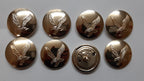 AAC Large Buttons British Army Air Corps Insignia 40L Gold No1/2 Dress X8