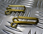 Jacket/Tunic Metal Waist Belt Hooks Black or Brass 1 Pair Genuine British Army