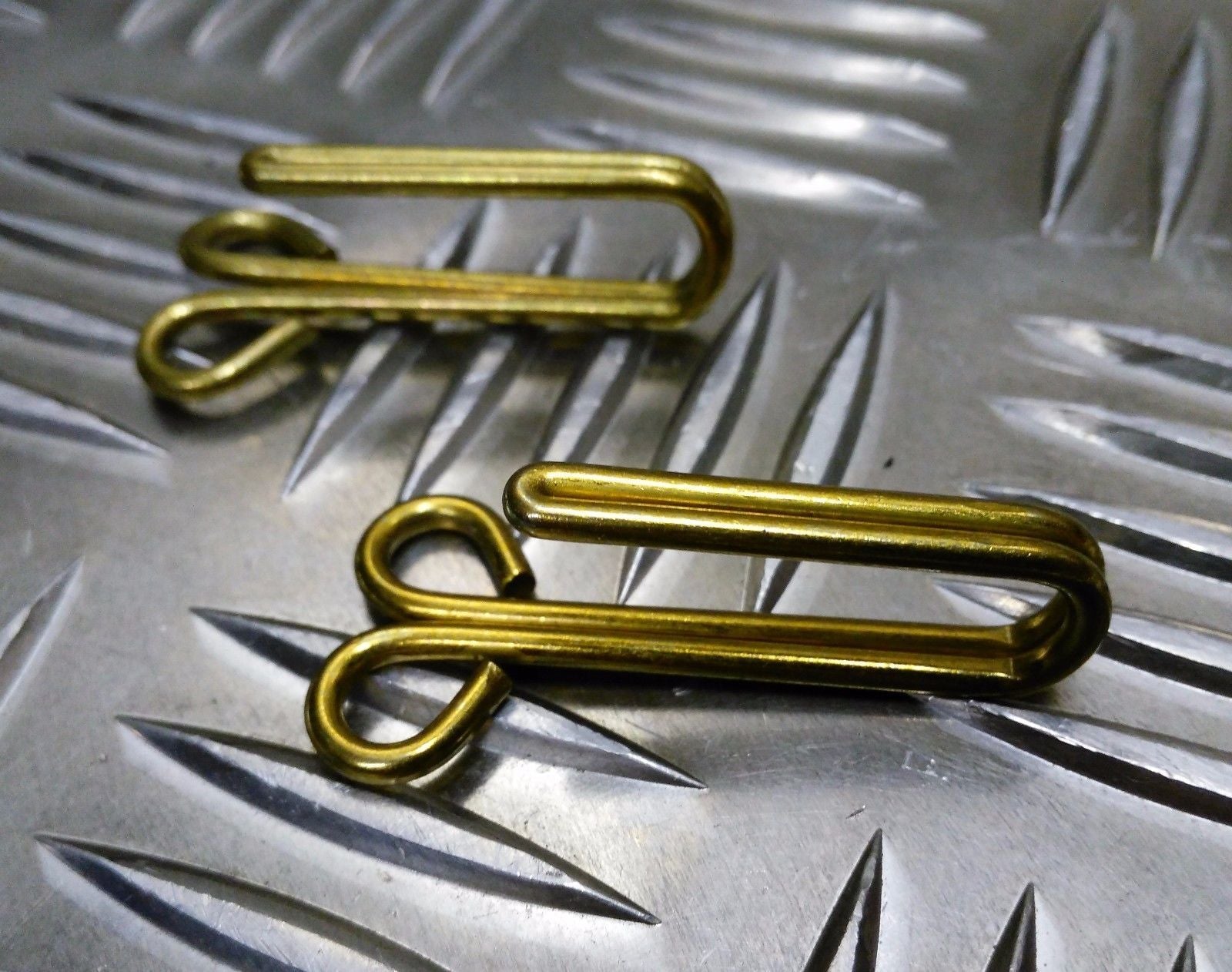 Jacket/Tunic Metal Waist Belt Hooks Black or Brass 1 Pair Genuine British Army