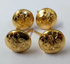 Uganda Crest Insignia Obsolete Dress Uniform Small Split Pin Chinstrap Buttons