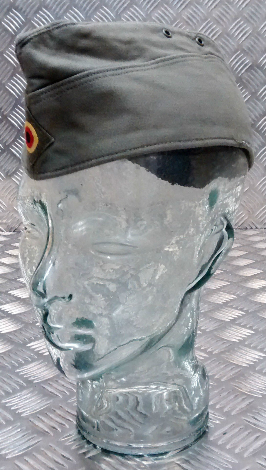 Genuine German Army Bundeswehr Moleskin Forage Flat/Envelope Hat. Green