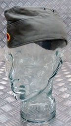 Genuine German Army Bundeswehr Moleskin Forage Flat/Envelope Hat. Green