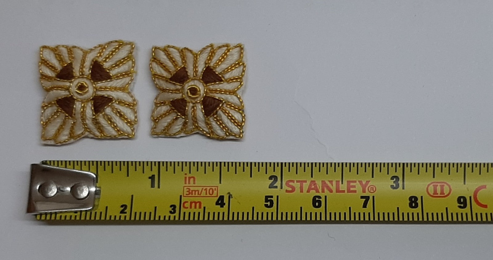 Shoulder Stars AAC Service Dress Hand Embroidered H/E Bath Star / Pips 1 Pair